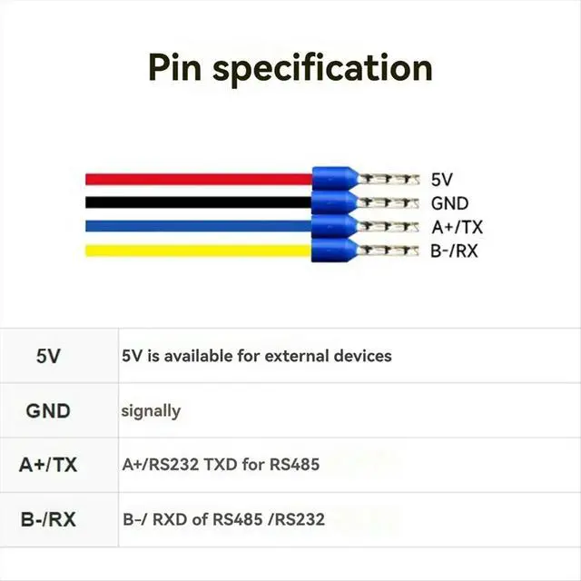 Alt view image 3 of 3 - USB to RS232/485 4pin Serial Cable Onboard Power Signal Indicator FT232RNL Multi Systems Support