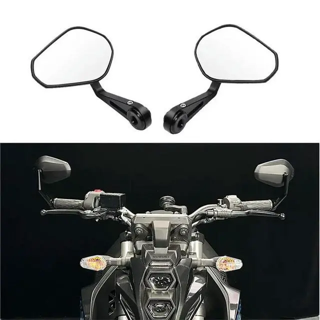 Alt view image 3 of 3 - For Suzuki GSX-8S 2023-2025 Motorcycle Bar End Mirrors Adjustable Rearview Mirror Handlebar Side Mirrors