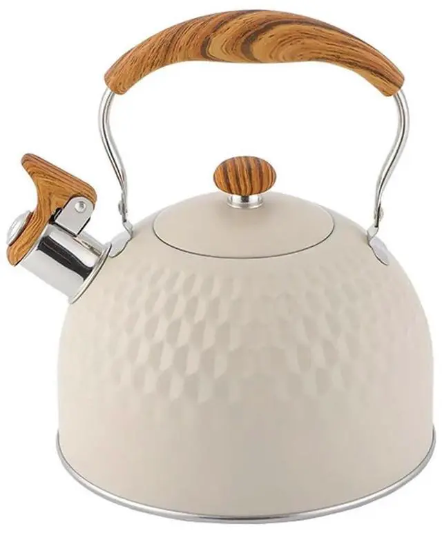 Main image of Hammer Patterned Kettle, Teapot, Kettle, Coffee Pot, Stainless Steel Whistling Kettle Tea Pot Large Capacity Kettle
