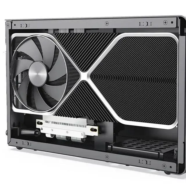 Alt view image 3 of 3 - Pcie 5.0 X16 Riser Cable Dual Reverse 180° To 180° GPU Extension Cable 128Gb/S High-Speed Design For ITX Case 20Cm