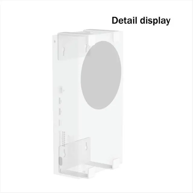 Alt view image 3 of 3 - Wall Mount Holder for Xbox Series S,l Vertical Hanging on Wall or Under Desk, for SXS Accessories White
