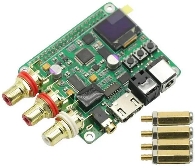 Main image of 1Pcs For HIFI DAC Decoder Raspberry Pi Coaxial Fiber Optic I2S Digital Sound Card 384KHz 32Bit