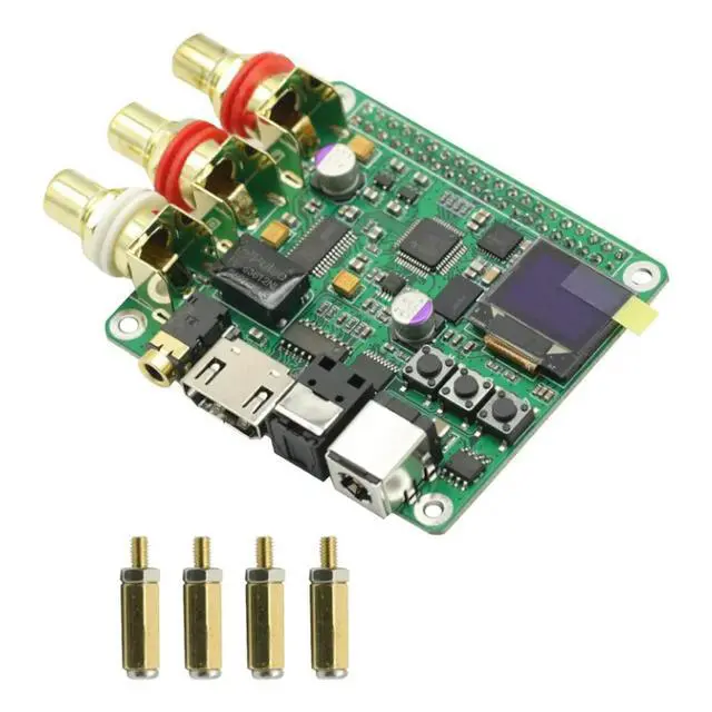 Alt view image 3 of 3 - 1Pcs For HIFI DAC Decoder Raspberry Pi Coaxial Fiber Optic I2S Digital Sound Card 384KHz 32Bit