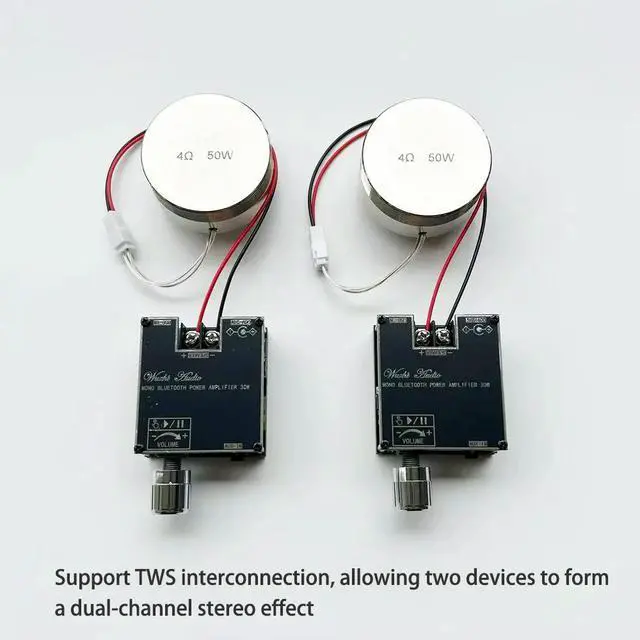Alt view image 3 of 3 - DIY bluettoth speaker 4Ohm 50W Bone conduction resonance sound subwoofer
