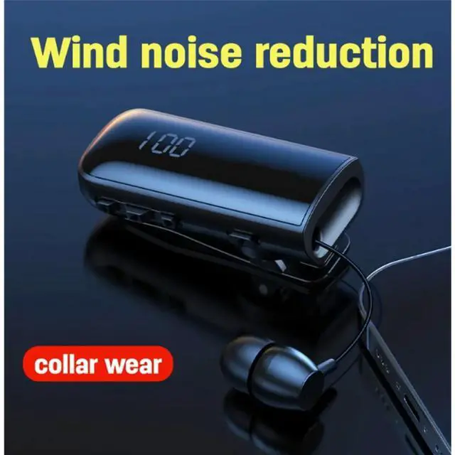 Main image of IPX7 Waterproof Noise Cancelling Bluetooth Headphones Call Reminder Vibration Retractable Headset