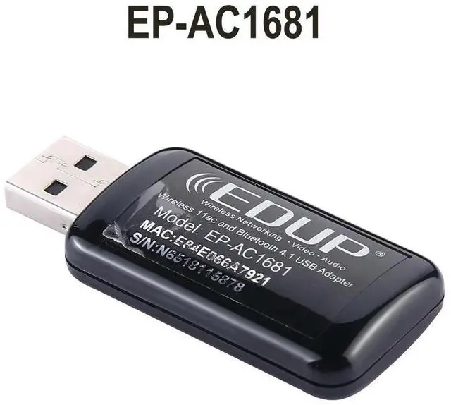 Main image of 2 in 1 AC1200Mbps 2.4GHz & 5.8GHz Dual Band USB Adapter EP-AC1681 External Network Card with Bluetooth 4.1 Function