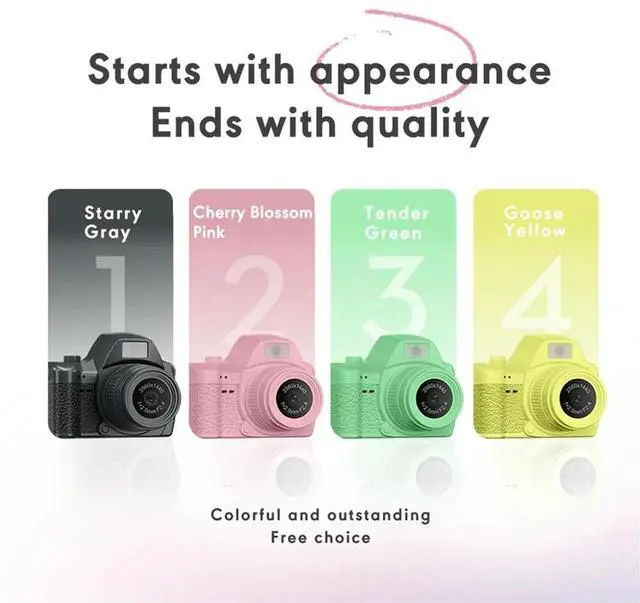 Main image of 2K Digital Mini Thumb Camera Retro Micro Single Camera Student Campus Camera Keychain Pendant Video Recorder Black