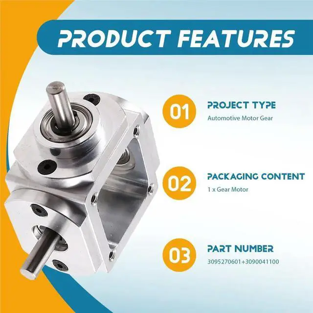 Main image of Gearbox 90 Degree Right Angle Bevel Gear-Box with Mounting Hole 1:1 Shaft 1 Module 20 Teeth Bevel Gear D