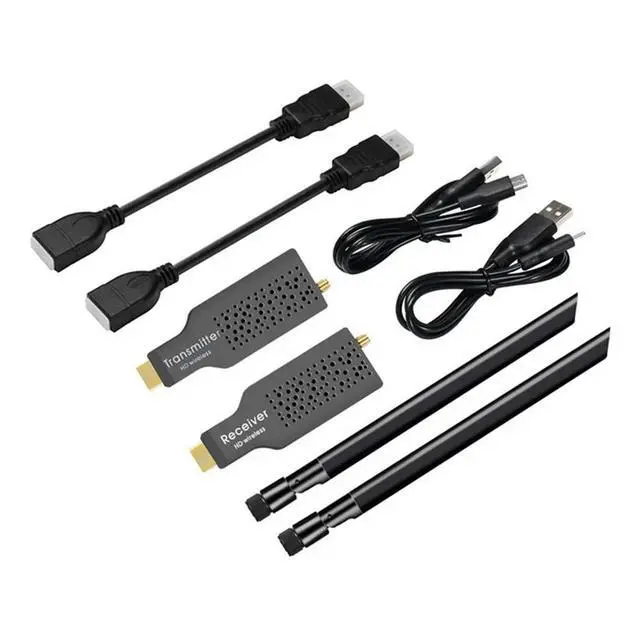 Alt view image 3 of 3 - YM-5.8G 1080P 50M -Compatible Video Transmitter Receiver Extender Adapter Dongle For TV Monitor Projector PC