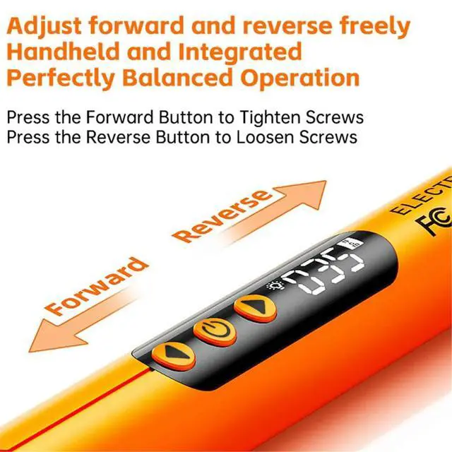 Alt view image 3 of 3 - Electric Screwdriver 47 in 1 Mini Cordless Adjustment Power Drill Multifunction Power Screwdriver Repair Tool Kit Orange