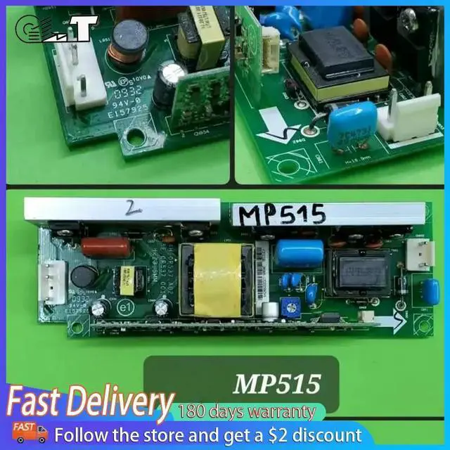 Main image of Projector Power Supply Board Replacement For MP515 MP515ST MP525 MP525ST MP526 MP576 MS500 MS500H MX501 CP270 Compatible Repair
