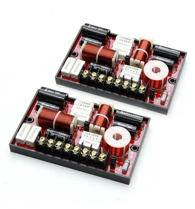 Main image of 2PCS 3 Way 150W DIY Car Speaker Filter Circuit Frequency Divider Automotive 3-Order Theater Hifi Stereo Audio Crossover Filters
