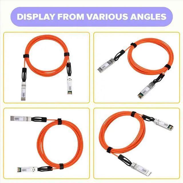 Main image of 10G SFP+ AOC OM2 Cable LSZH 10Gbps 5m for MikroTik Switch 10G SFP+ AOC OM2 Cable