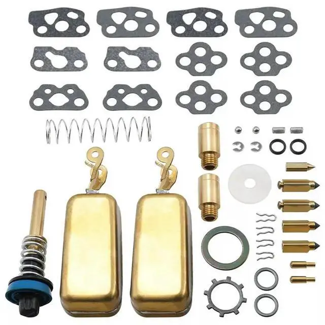Alt view image 2 of 3 - 4X Carburetor Rebuild Kit Fit For Edelbrock 1400 1404 1405 1406 1407 1409 1411 1477 For Carter AFB Automotive And Marine