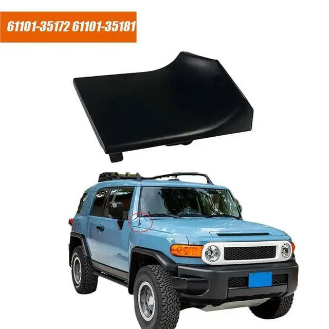 Alt view image 3 of 3 - 2X Left Front Side Fender Upper Panel 6110235132/61102-35141 For Toyoda FJ Cruiser 2007-2011 Hood Wing Neck Trim Plate