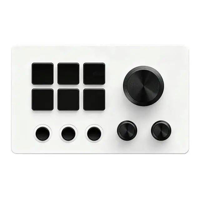 Alt view image 3 of 3 - Desktop Helper Programmable Macro Controller Desk Console Panel Custom Button Mini Keyboard Multiple Scenarios