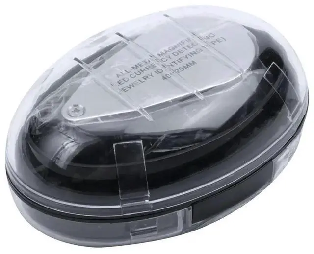 Alt view image 2 of 3 - YM-10X 40X LED Pocket Magnifier Jeweller Eye Glass Loop Lens Magnifying Loupe UV Light