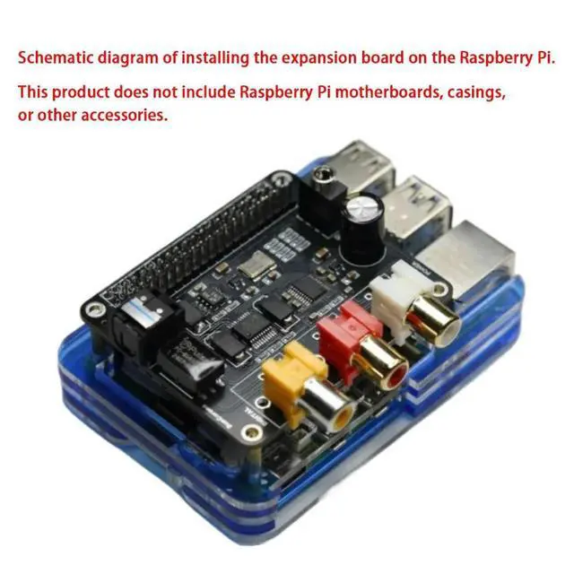 Alt view image 2 of 3 - WM8804 Sound Card SPDIF Coaxial Optical Fiber Audio Output PCM5102 Decoding Board for Raspberry Pi Player