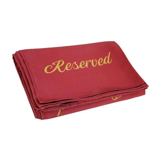 Alt view image 2 of 6 - 12 Pieces Reserved Seating Signs for Chairs 22 Inch Reserved Signs for Church Pews Cloth Placeholder for Restaurant B