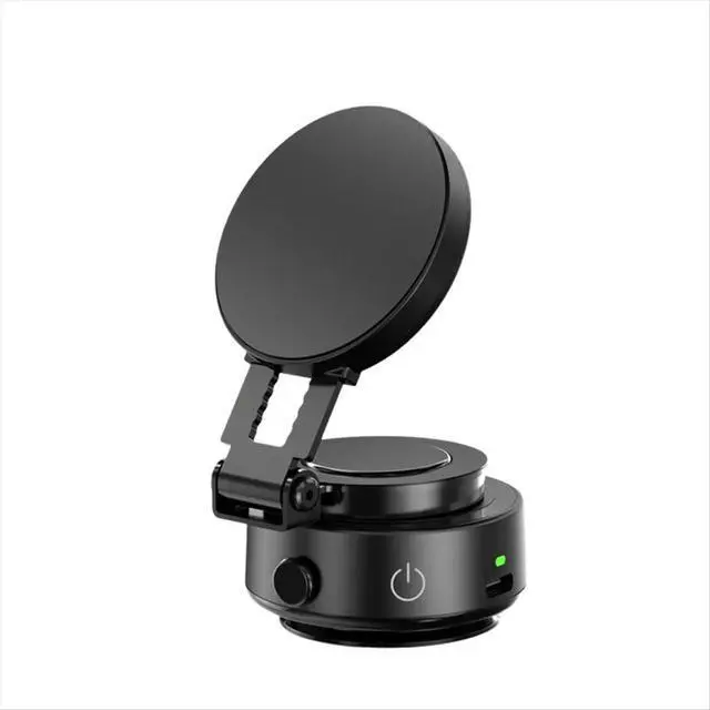 Alt view image 2 of 6 - Suction Magnetic Car Phone Holder, Electric Magnetic Car Phone Holder Mount Foldable Adjustable Car Mount