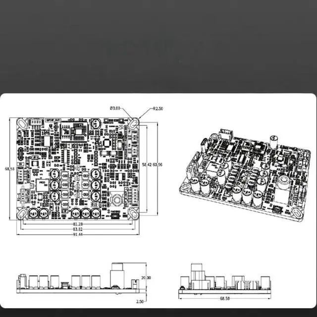 Alt view image 3 of 3 - QCC5171 Bluetooth 5.3 Audio Receiver ES9018K2M Decoder Board Coaxial Fiber AUX Output DC5V