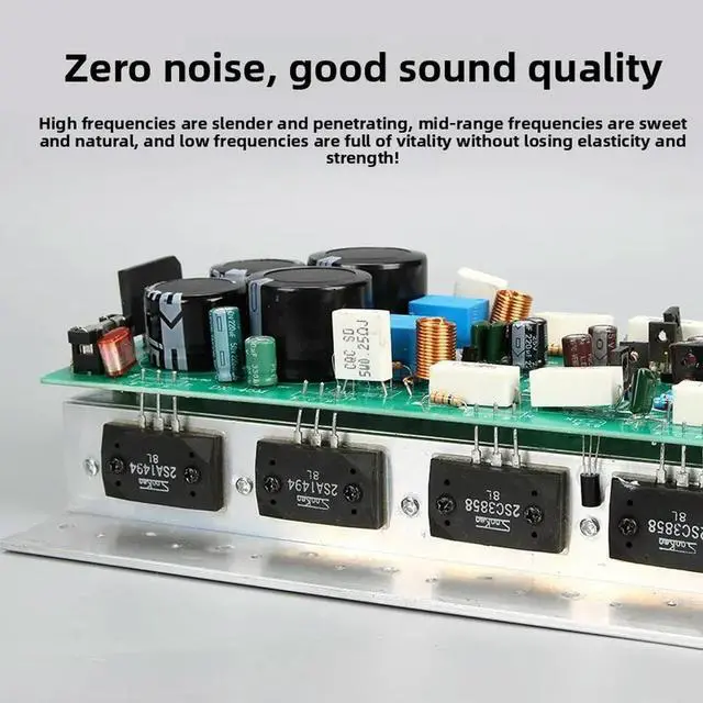Alt view image 2 of 3 - SanKen 1494/3858 400W 2.0 Channel Stereo High Power Amplifier Board Audio Finished Product