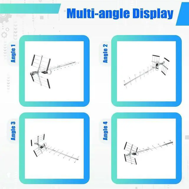 Main image of Outdoor Digital High-Definition TV Antenna HD with Up to 200 Mile Range Attic or Roof TV Antenna Free 4K TV Channels