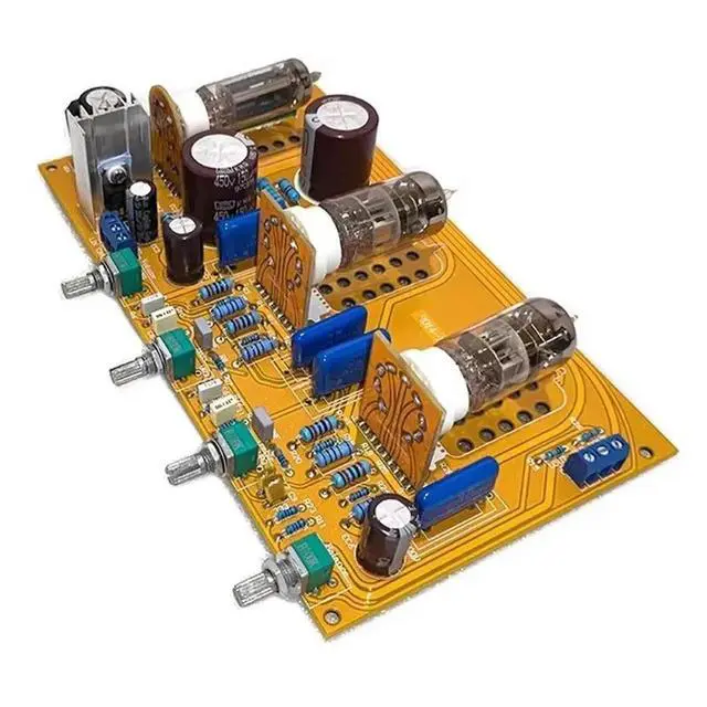 Alt view image 2 of 3 - 6Z4 6N2 Vacuum tube preamplifier board tone board equalization Tube preamp