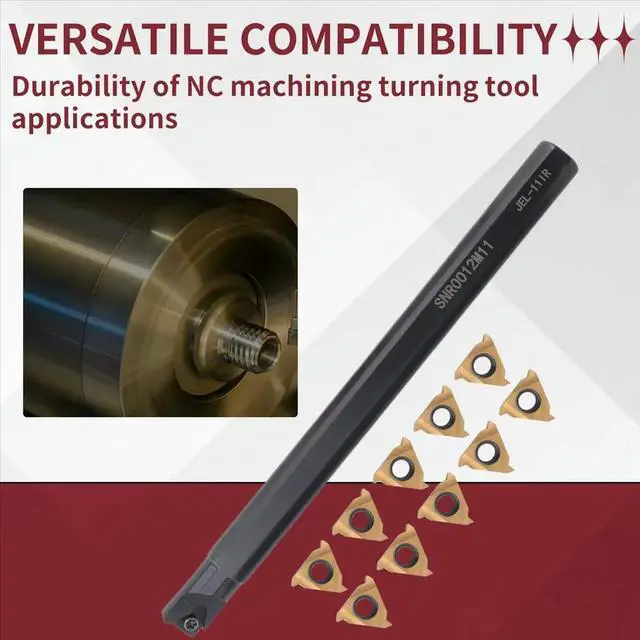 Alt view image 2 of 6 - Internal Thread Tool Kit Support SNL0012M11 CNC Machining Turning Tools with 11ER AG60 Suit MMT11IR