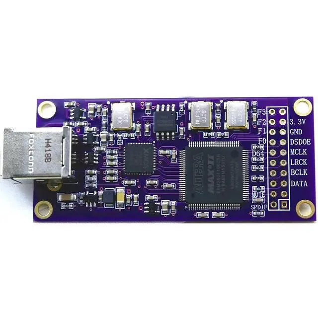 Alt view image 3 of 3 - XMOS XU316 CPLD USB Digital Interfac 768K DSD512 Compatibility Amanero USB Card