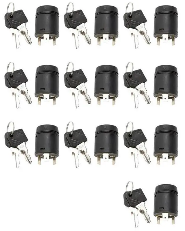 Main image of 10X Electric Door Lock Key Lock 7915492618 /7915492692 Ignition Switch Ignition Lock With 20Keys For LINDE Forklifts 802