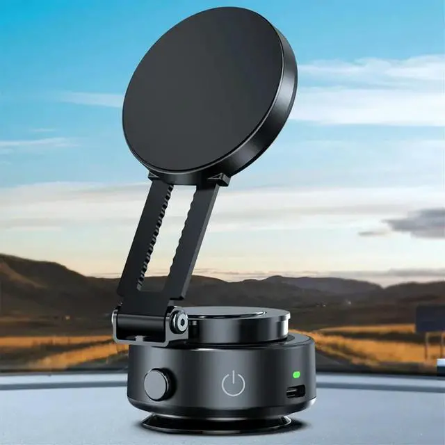 Main image of For Magsafe Magnetic Vacuum Car Phone Holder 360° Rotatable Folding ligent Car Mount Magnetic Car Stable Holder