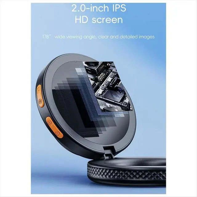 Alt view image 2 of 3 - 500X Autofocus Digital Microscope Magnifier 2.0inch IPS Foldable Magnifying Glass 2 Megapixel with 8 LEDs