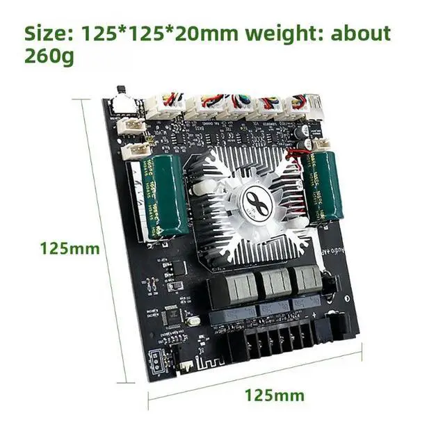 Alt view image 3 of 3 - HT21-3G Third Generation TDA7498E Bluetooth Amplifier Board Module Subwoofer High and Low Tone Adjustment 160Wx2+220W