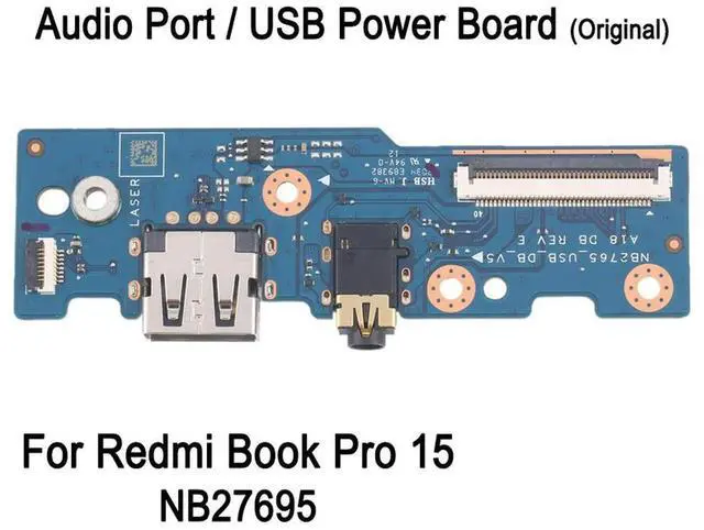 Main image of Audio Port / USB Power Charging Board For Redmi Book Pro 15 NB27695, Laptop Internal Audio Jack USB Port Repair Replacement Part