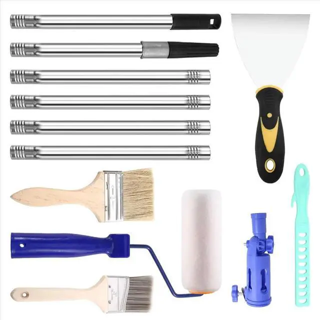 Alt view image 3 of 6 - Multi-Angle Paint Brush Extender Paint Pole Extension Device Removable Extension Rod for High Ceiling