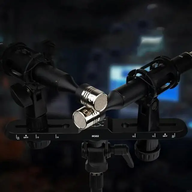 Alt view image 2 of 6 - MS02 Microphone Stand for Precise Stereo Sound Recording Mic Holder Bracket