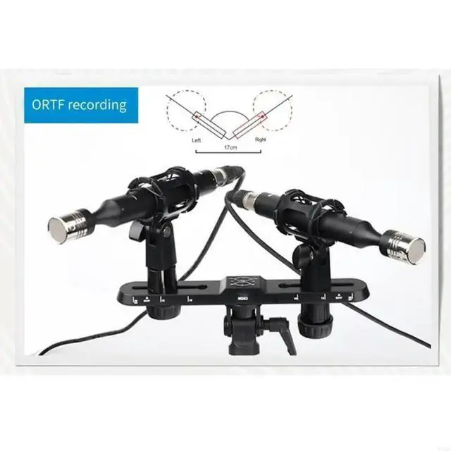 Alt view image 3 of 6 - MS02 Microphone Stand for Precise Stereo Sound Recording Mic Holder Bracket