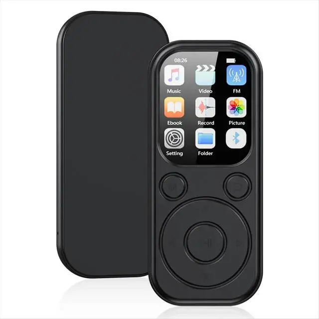 Alt view image 3 of 6 - 1.8" MP3 Player Type-C Bluetooth Compatible Touch Keys Music Stereo with HiFi Speaker FM Radio Recording E-Book