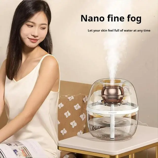 Main image of Bedroom Humidifier, Large Room Humidifier, Cool Mist Humidifier, Bedroom Large Room Desktop Air Humidifier White