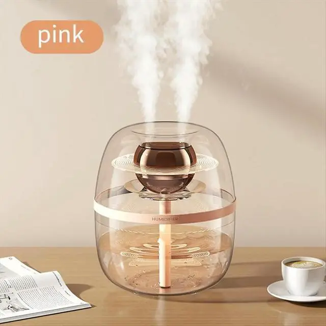Alt view image 3 of 6 - Bedroom Humidifier, Large Room Humidifier, Cool Mist Humidifier, Bedroom Large Room Desktop Air Humidifier White