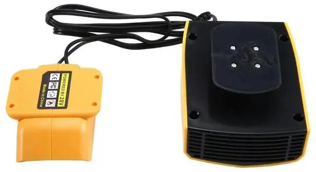 Alt view image 3 of 6 - Cordless Car Heater Electric Warm Air Blower Heating Fan Windshield Demister Defroster Power Tool for DeWALT 20V