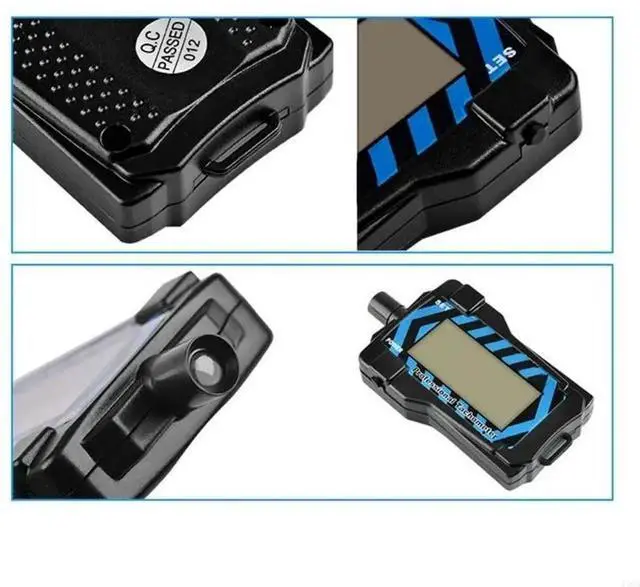 Alt view image 2 of 6 - Digital Tachometer Handheld Photo Tachometer 99999RPM LED Display Motor Speed Detectors Revolutions Counter Meter