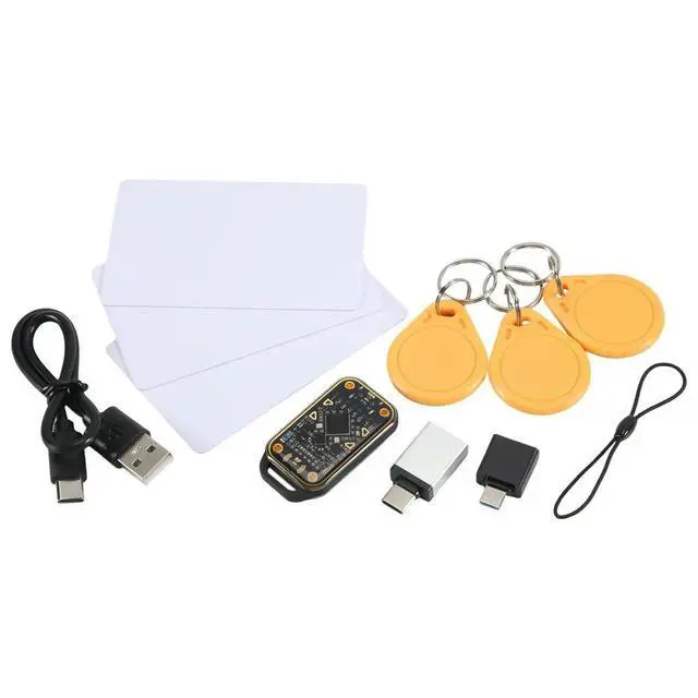 Alt view image 2 of 6 - RFID Chip Reader Chameleon Ultra Card Emulator NFC Duplicator ID IC Card Decode+3XUID Keychain/Card