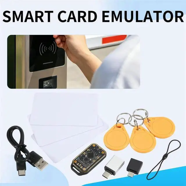 Alt view image 3 of 6 - RFID Chip Reader Chameleon Ultra Card Emulator NFC Duplicator ID IC Card Decode+3XUID Keychain/Card