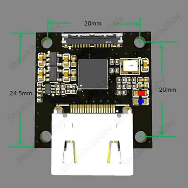 Alt view image 3 of 3 - 1PCS For FPV Air Unit (1st Gen) HDMI-compatible Adapter Board Support 720P50/720P60 Flight Simulation Conversion Module