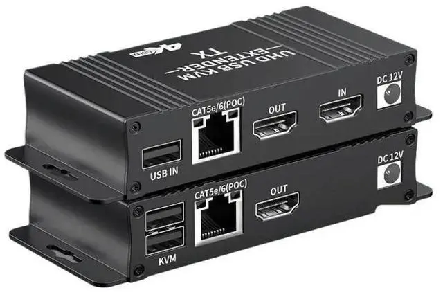 Main image of USB HDMI KVM Extender Splitter Over Ethernet 1080P 4K 60Hz Extender HDMI USB KVM Extender Splitter HDMI Loop for Mouse Keyboard