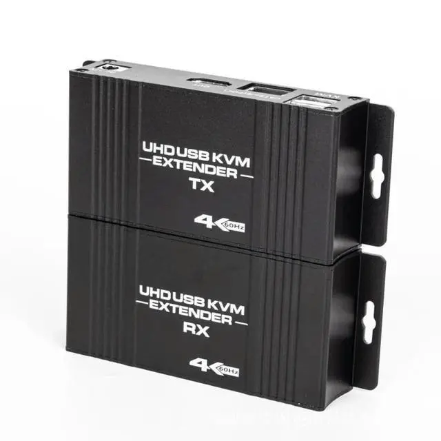 Alt view image 2 of 3 - USB HDMI KVM Extender Splitter Over Ethernet 1080P 4K 60Hz Extender HDMI USB KVM Extender Splitter HDMI Loop for Mouse Keyboard