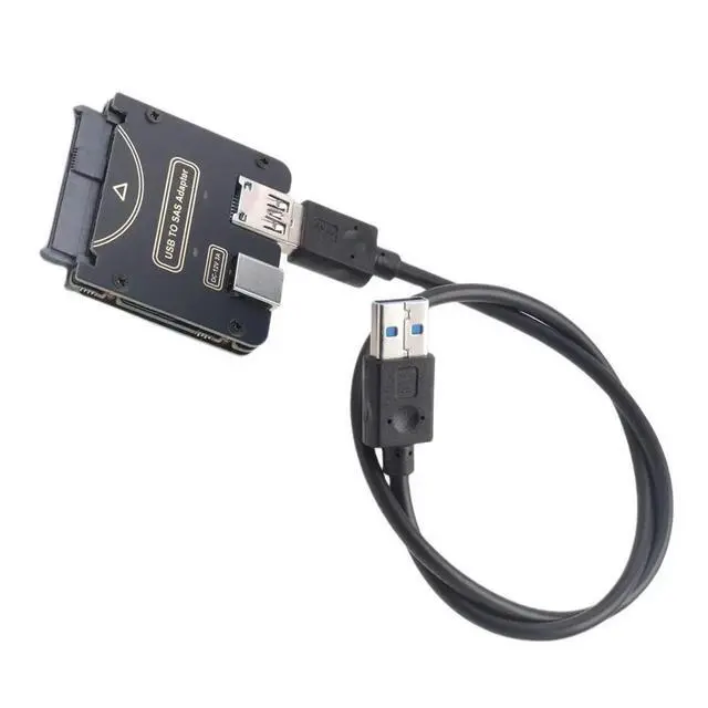 Alt view image 3 of 3 - USB to SFF-8482 SAS 29Pin Adapter Hard Disk Drive Raid 5Gbps HDD/SSD Raid Converter with Chipset and Power Port