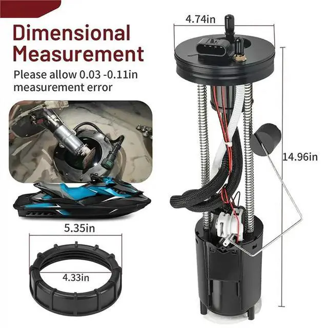 Alt view image 3 of 3 - For M130 Fuel Pump Assembly W/Nut(275500771 275500734 275500779) Fits For Sea-Doo RXT 215 255 260 X 255 2008- 2011